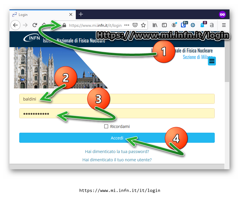 Accesso a Joomla
